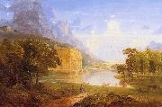 Thomas Cole The Cross and the World USA oil painting artist